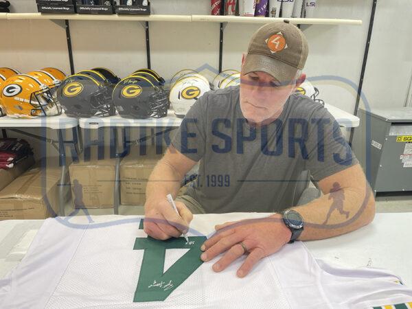 Brett Favre Signed Jersey Inscribed SB XXXI Champ (Radtke) at PristineAuction.com Brett Favre Signed Jersey Inscribed SB XXXI Champ (Radtke) at PristineAuction.com