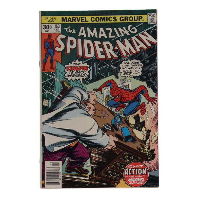 1976 "The Amazing Spider-Man" Issue #163 Marvel Comic Book at PristineAuction.com 1976 "The Amazing Spider-Man" Issue #163 Marvel Comic Book at PristineAuction.com