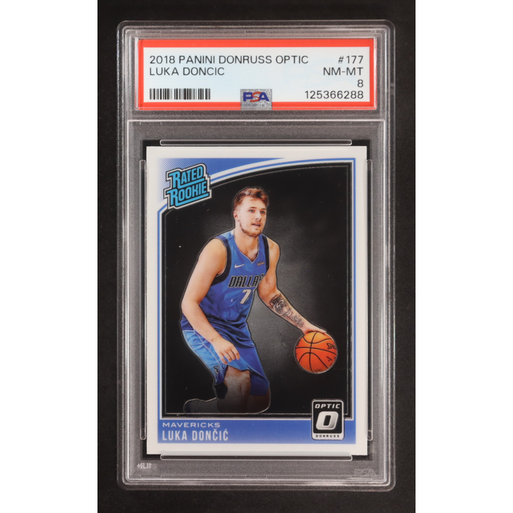 Luka Doncic 2018-19 Donruss Optic #177 RR RC (PSA 8) at PristineAuction.com