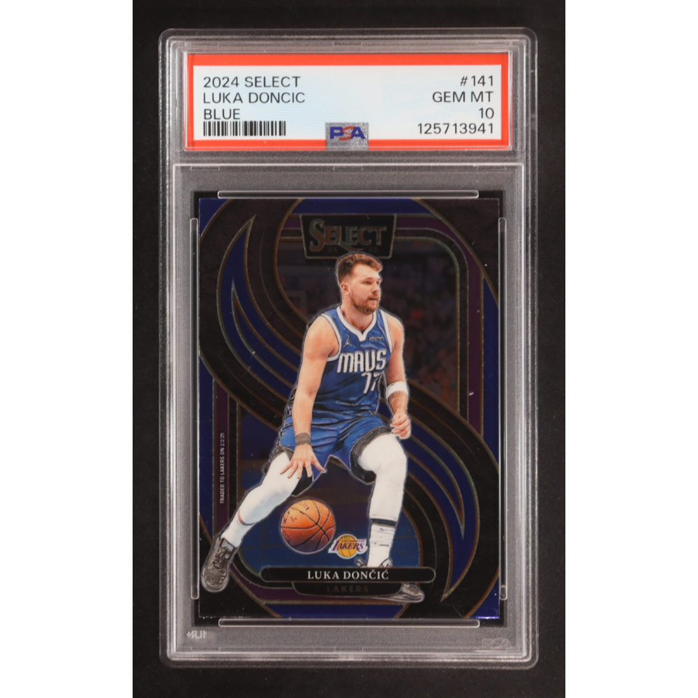 Luka Doncic 2024-25 Select Blue #141 (PSA 10) at PristineAuction.com