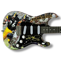 Jerome Bettis Signed Steelers Custom Stratocaster Guitar (JSA) at PristineAuction.com