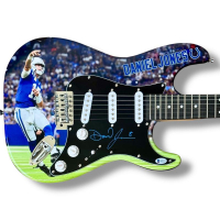 Daniel Jones Signed Colts Custom Stratocaster Guitar (Beckett) at PristineAuction.com