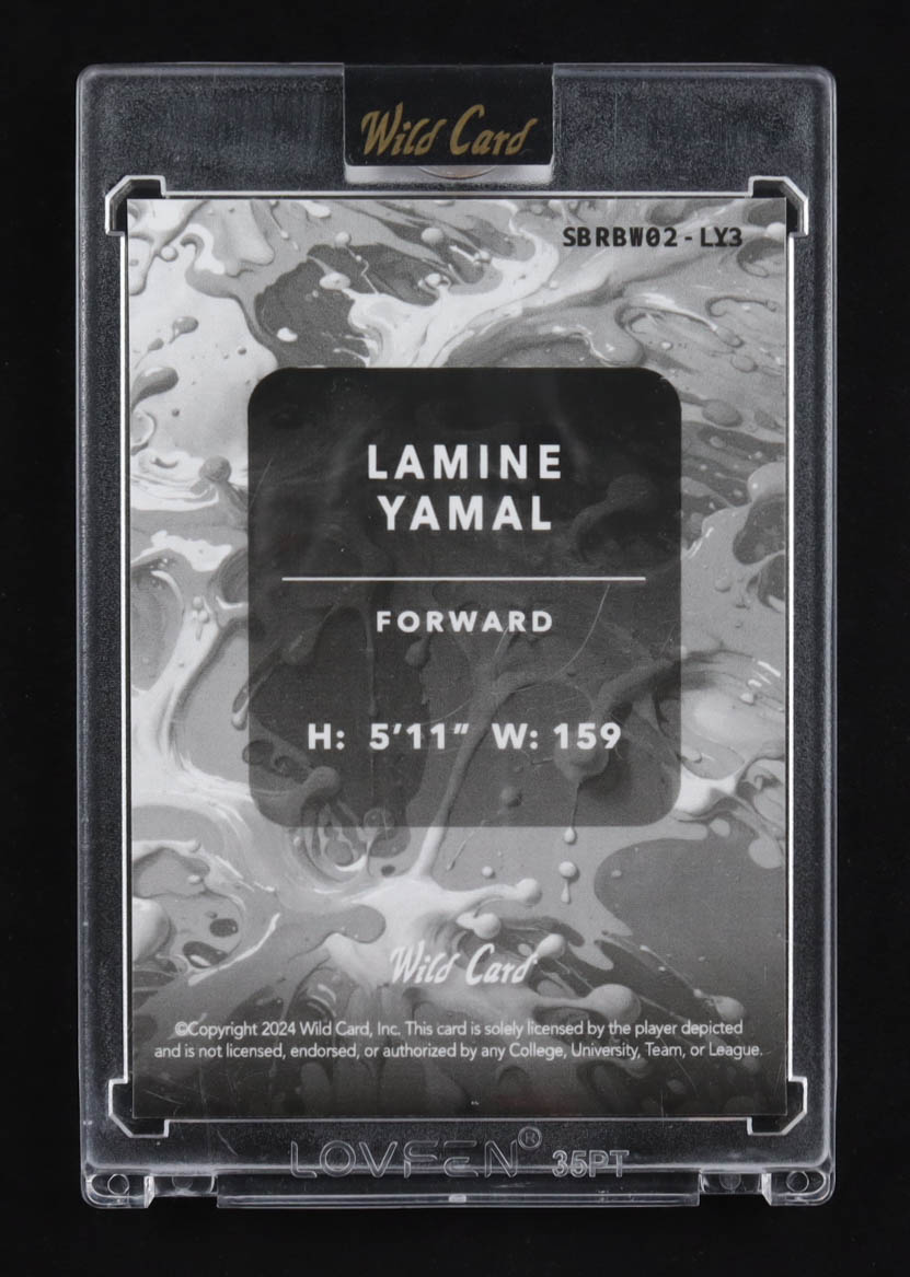 Lamine Yamal 2024 Wild Card Splat Shock Rainbow #LY3 RC #1/1 at PristineAuction.com Lamine Yamal 2024 Wild Card Splat Shock Rainbow #LY3 RC #1/1 at PristineAuction.com
