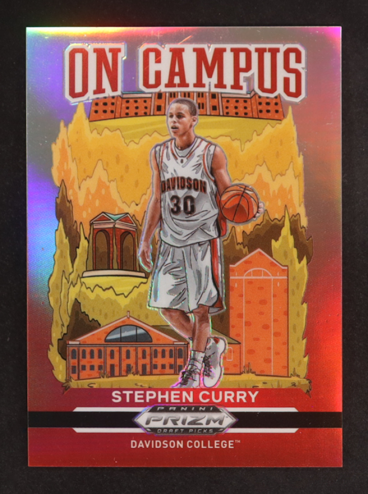 Stephen Curry 2021-22 Panini Prizm Draft Picks On Campus #14