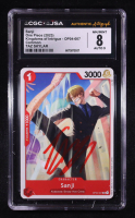 Taz Skylar  Signed 2023 Sanji One Piece Kingdoms of Intrigue C #OP04-007 (CGC 8 | Autograph Graded CGC 9) at PristineAuction.com