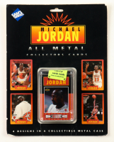 Michael Jordan 1996 Upper Deck All-Metal Collector's Tin With (4) Cards at PristineAuction.com