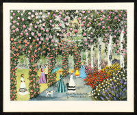 Jane Wooster Scott Signed LE "Down The Garden Path" 12x14 Lithograph (PA) at PristineAuction.com