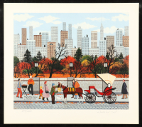 Jane Wooster Scott Signed LE "Manhattan Colors" 12.5x14 Lithograph (PA) at PristineAuction.com