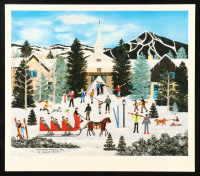 Jane Wooster Scott Signed LE "Embracing Winter's Joy" 13x15 Lithograph (PA) at PristineAuction.com