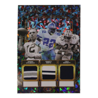 Roger Staubach / Emmitt Smith / Tony Dorsett 2024 TruCreator Jumbo Cracked Ice Materials #TJCRSESTD at PristineAuction.com