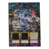 Roger Staubach / Emmitt Smith / Tony Dorsett 2024 TruCreator Jumbo Cracked Ice Materials #TJCRSESTD at PristineAuction.com