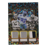 Roger Staubach / Emmitt Smith / Tony Dorsett 2024 TruCreator Jumbo Cracked Ice Materials #TJCRSESTD at PristineAuction.com