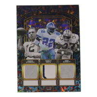 Roger Staubach / Emmitt Smith / Tony Dorsett 2024 TruCreator Jumbo Cracked Ice Materials #TJCRSESTD at PristineAuction.com