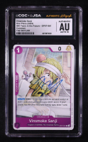 Taz Skylar Signed 2024 Vinsmoke Sanji One Piece 500 Years in the Future C #OP07-061 (CGC | Autograph Graded CGC 10) at PristineAuction.com