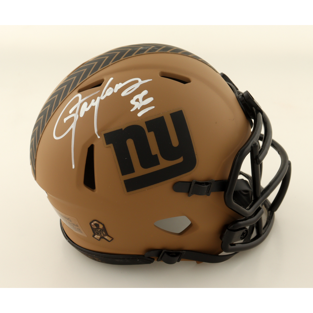 Lawrence Taylor Signed Giants Salute To Service Alternate Speed Mini Helmet (JSA) at PristineAuction.com
