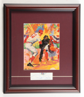 Pete Rose Signed Reds Custom Framed Cut Display with Neiman Art Print (PSA) at PristineAuction.com