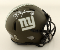 Lawrence Taylor Signed Giants Salute To Service Alternate Speed Mini Helmet (JSA) at PristineAuction.com