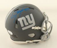 Lawrence Taylor Signed Giants Slate Alternate Speed Mini Helmet (JSA) at PristineAuction.com