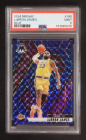 LeBron James 2024-25 Panini Mosaic Mosaic Blue #180 (PSA 9) at PristineAuction.com