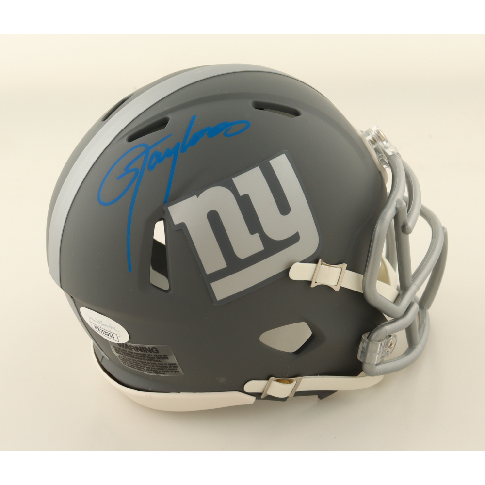 Lawrence Taylor Signed Giants Slate Alternate Speed Mini Helmet (JSA) at PristineAuction.com