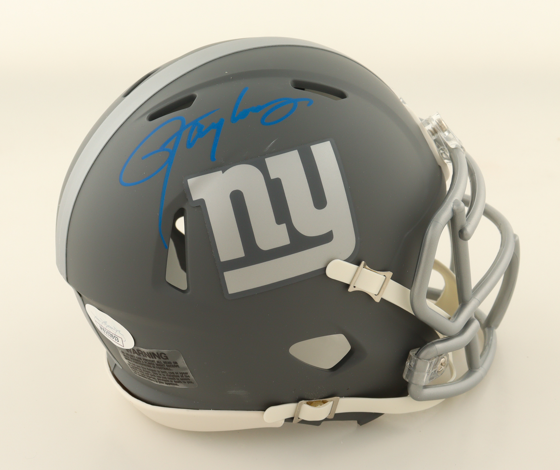 Lawrence Taylor Signed Giants Slate Alternate Speed Mini Helmet (JSA) at PristineAuction.com Lawrence Taylor Signed Giants Slate Alternate Speed Mini Helmet (JSA) at PristineAuction.com