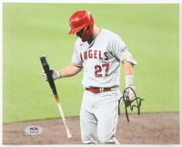 Mike Trout Signed Angels 8x10 Photo (PSA) at PristineAuction.com