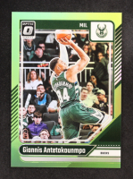 Giannis Antetokounmpo 2024-25 Donruss Optic Lime Green #176 #46/149 at PristineAuction.com