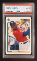 Michael Jordan SP/Shown batting in/White Sox uniform 1991 Upper Deck #SP1 (PSA 8) at PristineAuction.com