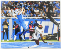 Amon-Ra St-Brown Signed Lions 8x10 Photo (PSA) at PristineAuction.com