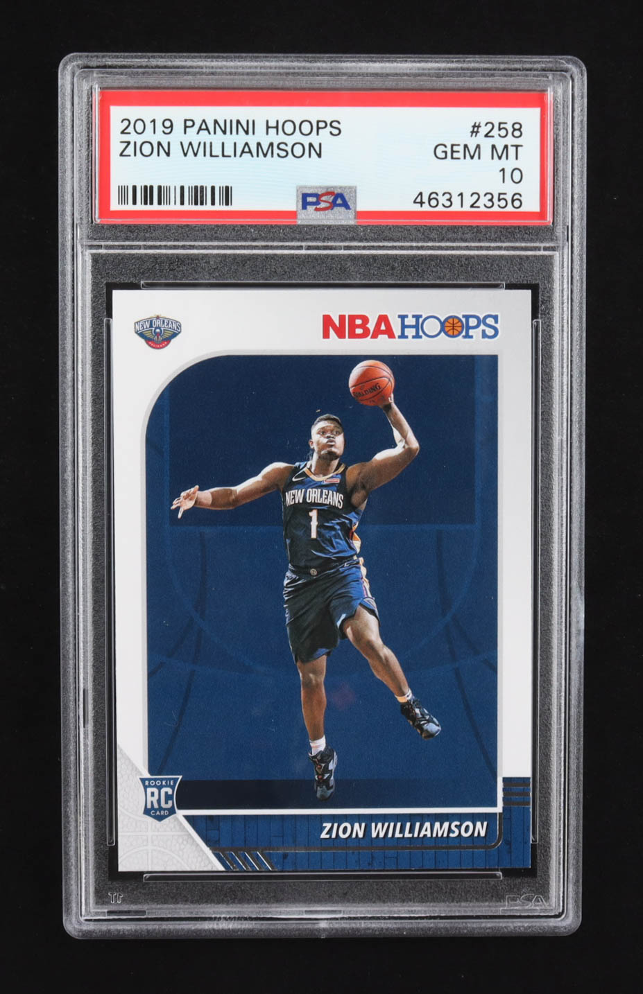 Zion Williamson 2019-20 Hoops #258 RC (PSA 10) at PristineAuction.com Zion Williamson 2019-20 Hoops #258 RC (PSA 10) at PristineAuction.com