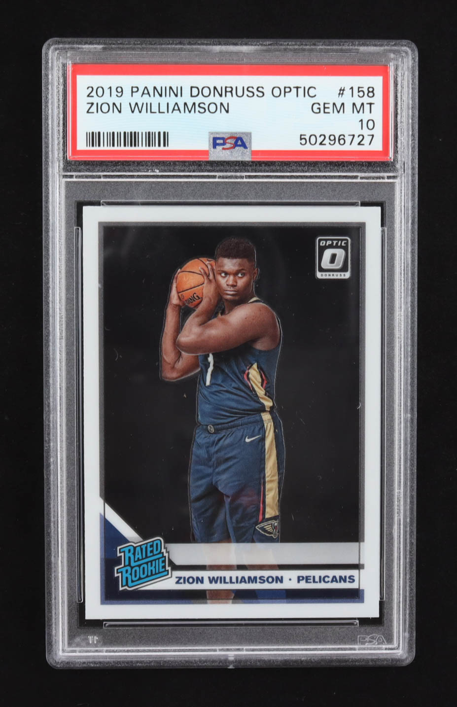 Zion Williamson 2019-20 Donruss Optic #158 RR RC (PSA 10) at PristineAuction.com Zion Williamson 2019-20 Donruss Optic #158 RR RC (PSA 10) at PristineAuction.com