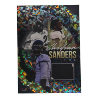 Shedeur Sanders 2024 TruCreator Jumbo Cracked Ice Materials #JCSS RC at PristineAuction.com