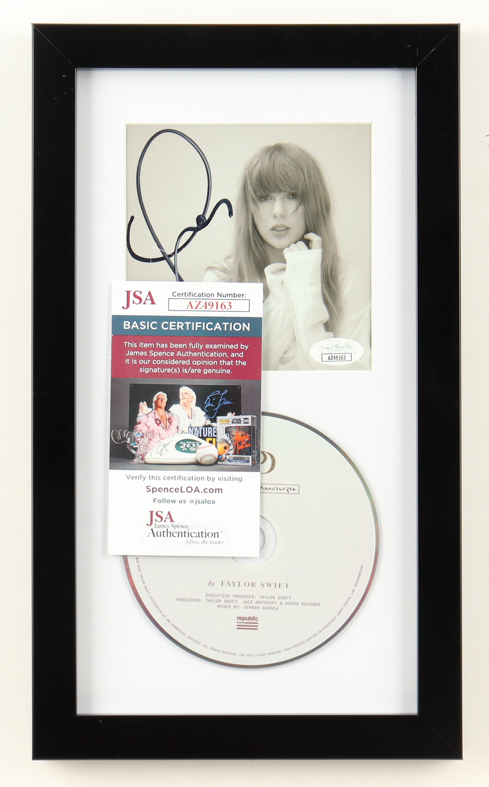 Taylor Swift Signed "The Tortured Poets Department" Custom Framed CD Insert Display (JSA) at PristineAuction.com Taylor Swift Signed "The Tortured Poets Department" Custom Framed CD Insert Display (JSA) at PristineAuction.com