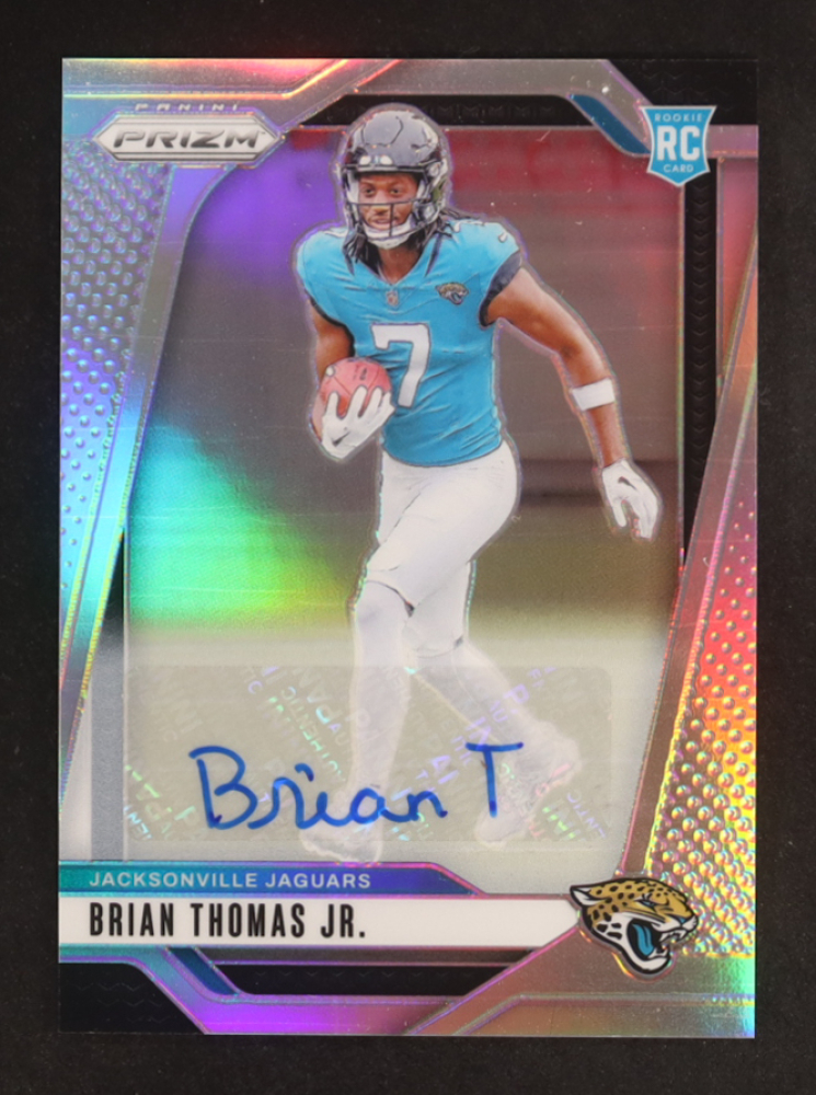 Brian Thomas Jr. 2024 Panini Prizm Autographs Prizms Silver #314 RC