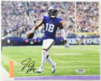 Justin Jefferson Signed Vikings 8x10 Photo (PSA) at PristineAuction.com