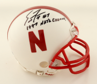 Scott Frost Signed Nebraska Cornhuskers Mini Helmet Inscribed "1997 Nat'l Champs" (JSA) at PristineAuction.com