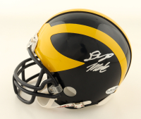 Dylan McCaffrey Signed Michigan Wolverines Mini Helmet (JSA) at PristineAuction.com