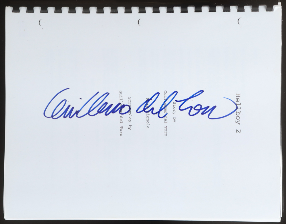 Guillermo del Toro Signed "Hellboy 2" Movie Script (Beckett) at PristineAuction.com Guillermo del Toro Signed "Hellboy 2" Movie Script (Beckett) at PristineAuction.com