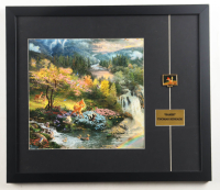 Thomas Kinkade "Bambi" Custom Framed Print Display with Vintage Retired Movie Pin at PristineAuction.com