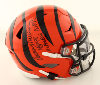 Anthony Munoz Signed Bengals Mid-Size SpeedFlex Helmet With Visor Inscribed "HOF 98" & "11x Pro Bowl 9x All Pro" (Authentic Ink) at PristineAuction.com