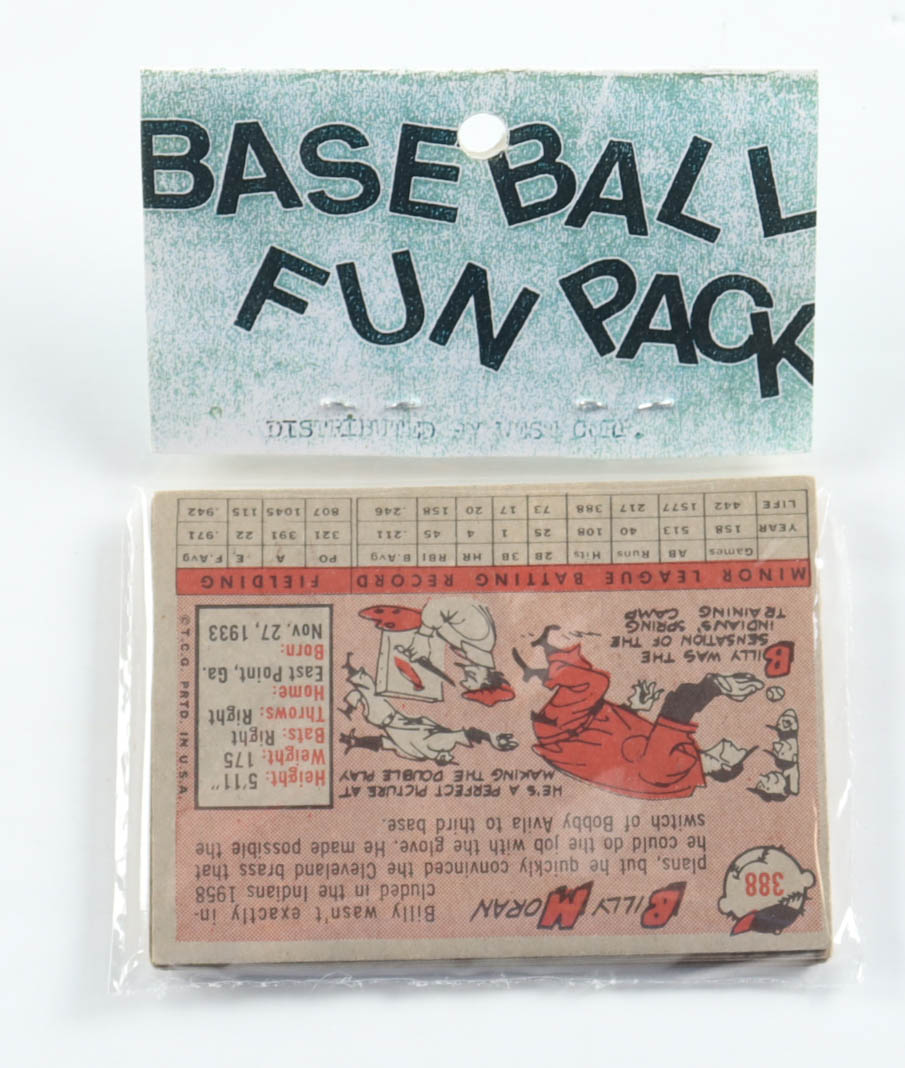 1958 Topps Baseball Card Fun Pack with (10) Cards at PristineAuction.com 1958 Topps Baseball Card Fun Pack with (10) Cards at PristineAuction.com
