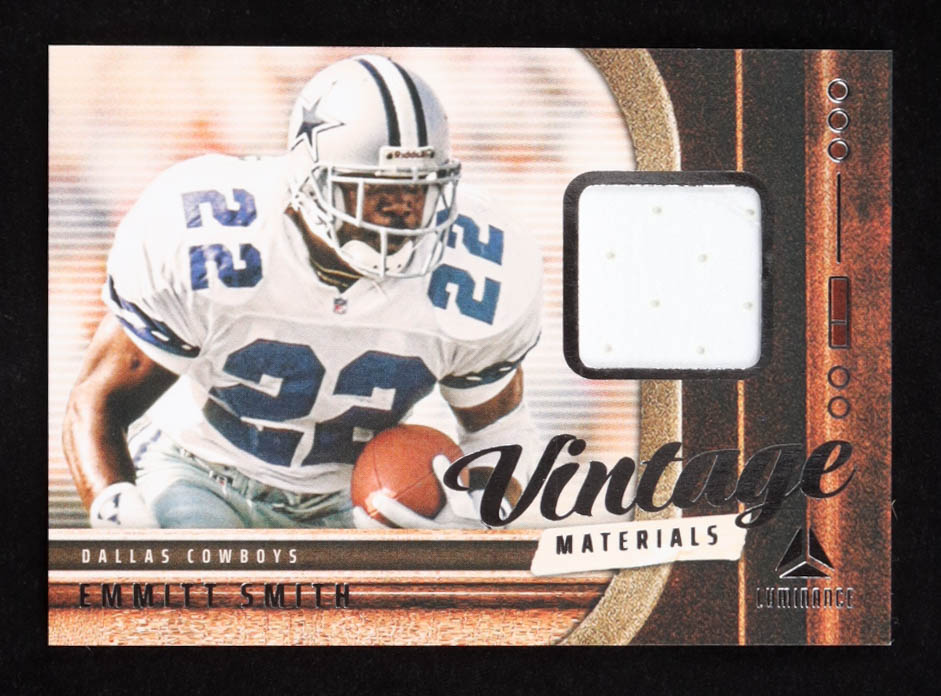 Emmitt Smith 2025 Panini Luminance Vintage Materials #1 at PristineAuction.com Emmitt Smith 2025 Panini Luminance Vintage Materials #1 at PristineAuction.com