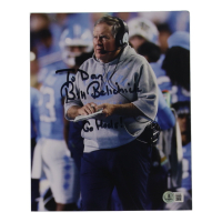 Bill Belichick Signed North Carolina Tarheels 8x10 Photo Inscribed "Go Heels!" (Beckett) at PristineAuction.com