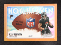 Bijan Robinson 2025 Absolute Hog Heaven Spectrum Orange #18 #2/75 at PristineAuction.com