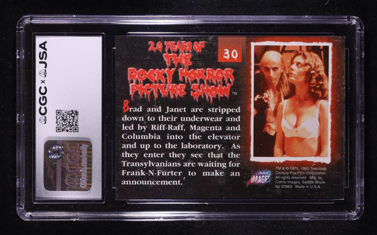 Barry Bostwick / Susan Sarandon Signed 1995 Cosmic Images Brad and Janet Rocky Horror Picture Show 20th #30 (CGC | Autograph Graded CGC 10) at PristineAuction.com Barry Bostwick / Susan Sarandon Signed 1995 Cosmic Images Brad and Janet Rocky Horror Picture Show 20th #30 (CGC | Autograph Graded CGC 10) at PristineAuction.com