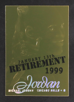 Michael Jordan 1999 Upper Deck Jordan Retirement 23KT Gold #NNO at PristineAuction.com