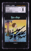 Harry Belden Signed 2018 Cryptozoic Rick & Morty Ssn 1 Standees #E3 (CGC 8 | Autograph Graded CGC 10) at PristineAuction.com