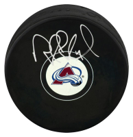 Rob Blake Signed Avalanche Logo Hockey Puck (Schwartz) at PristineAuction.com