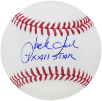 Jack Clark Signed OML Baseball Inscribed "4x All Star" (Schwartz) at PristineAuction.com