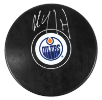 Paul Coffey Signed Oilers Logo Hockey Puck (Schwartz) at PristineAuction.com